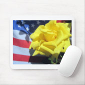 Patriotische Rose Mousepad (Mit Mouse)