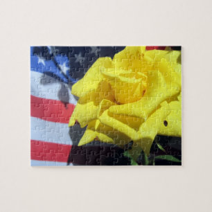 Patriotische Rose Puzzle