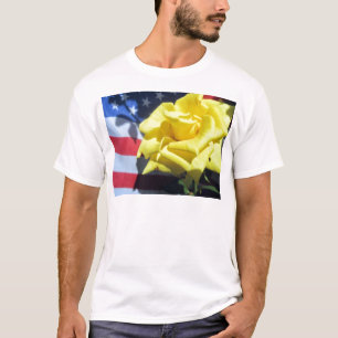 Patriotische Rose T-Shirt