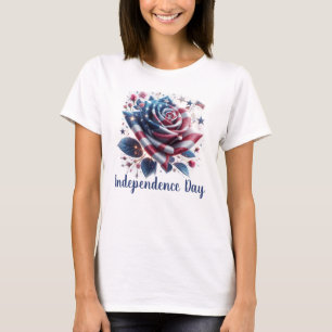Patriotische Rose T-Shirt