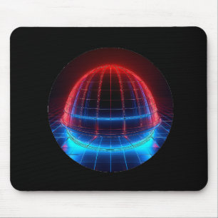 Patriotische Rot-Weiß-Blau-Geodätische Kuppel Mousepad