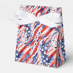 Patriotische Rot-Weiß-Blau-Geschenkbox Geschenkschachtel
