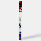 PATRIOTISCHE, ROT WEISSE BLUME Case-Mate iPhone HÜLLE (Rückseite / Rechts)