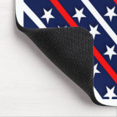 patriotische rote blaue Sterne Mousepad (Ecke)