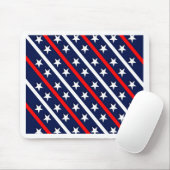 patriotische rote blaue Sterne Mousepad (Mit Mouse)