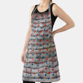 Patriotische rote blaue Sterne rustikale Gürtelmus Schürze (InSitu)