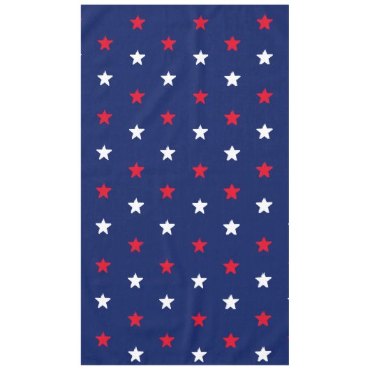 Patriotische rote blaue Sterne Tischdecke (Vorderseite)