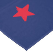 Patriotische rote blaue Sterne Tischdecke (Schrägansicht)