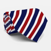 Patriotische Rote Blaue Streifen Krawatte (Gerollt)