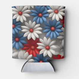 PATRIOTISCHE ROTE WEISSE BLAUE AMERIKANISCHE DAISI DOSENKÜHLER