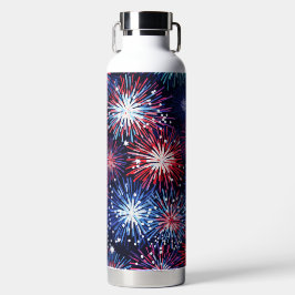 PATRIOTISCHE ROTE WEISSE BLAUE AMERIKANISCHE FIREW TRINKFLASCHE