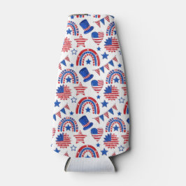 PATRIOTISCHE ROTE WEISSE BLAUE BANNERS FLAGS BALLO FLASCHENKÜHLER