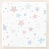 PATRIOTISCHE ROTE WEISSE BLAUE GRAUE STARTEN GLASUNTERSETZER (Rückseite)