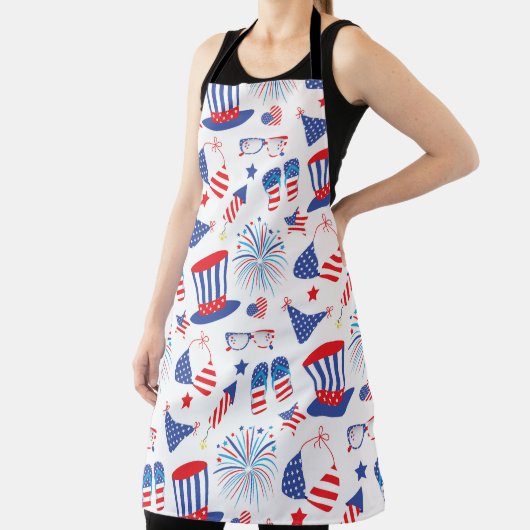 PATRIOTISCHE ROTE WEISSE BLAUE SOMMERELEMENTE SCHÜRZE (InSitu)