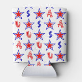 PATRIOTISCHE ROTE WEISSE BLAUE STARTEN DOSENKÜHLER (Rückseite)