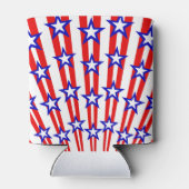 PATRIOTISCHE ROTE WEISSE BLAUE STARTEN DOSENKÜHLER (Rückseite)