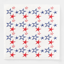 PATRIOTISCHE ROTE WEISSE BLAUE STARTEN SERVIETTE