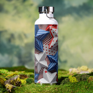 PATRIOTISCHE ROTE WEISSE BLAUE STARTEN TRINKFLASCHE
