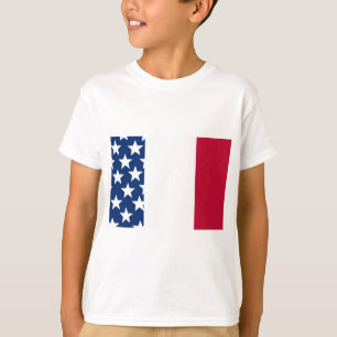 Patriotische rote weiße blaue Sterne 4. Juli Kinde T-Shirt