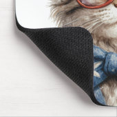 PATRIOTISCHE ROTE WEISSE BLAUE WASSERFARBE KITTY C MOUSEPAD (Ecke)