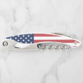 Patriotische rote weiße und blaue amerikanische kellnermesser (Vorderseite)