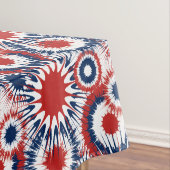 Patriotische rote weiße und blaue Feuerwerkskörper Tischdecke (Beispiel)