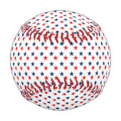 patriotische rote, weiße und blaue Sterne Baseball (Rückseite)