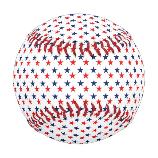 patriotische rote, weiße und blaue Sterne Baseball (Rückseite)