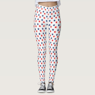patriotische rote, weiße und blaue Sterne Leggings
