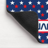 Patriotische Rote Weiße und Blaue Sterne Personali Mousepad (Ecke)
