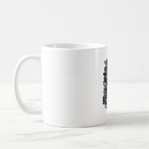 Patriotische Route 1776 Reiter Biker Straße Freihe Kaffeetasse