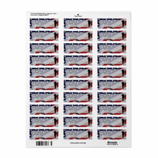 Patriotische Rücksendeadresse (Vorne)