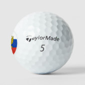 Patriotische Russische Flagge Golf Balls, Russland Golfball (Logo)
