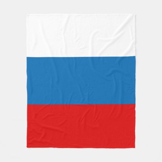 Patriotische Russische Pan Slavic-Flagge Fleecedecke (Vorderseite)