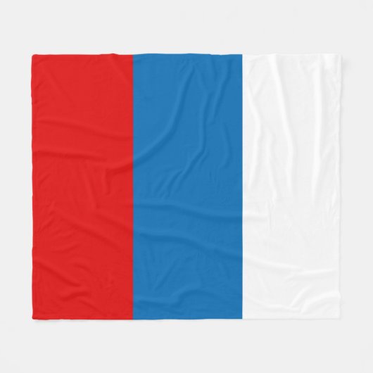 Patriotische Russische Pan Slavic-Flagge Fleecedecke (Vorderseite (Horizontal))