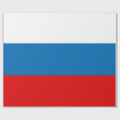 Patriotische Russische Pan Slavic-Flagge Geschenkpapier (Flach)