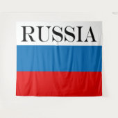 Patriotische Russische Pan Slavic-Flagge Wandteppich (Vorderseite (Horizontal))