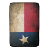 Patriotische rustikale Flagge von Texas Badematte (Vorderseite Vertikal)