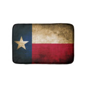 Patriotische rustikale Flagge von Texas Badematte (Vorderseite)