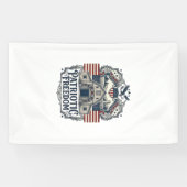 Patriotische rustikale Scheunenhochzeit Banner (Horizontal)