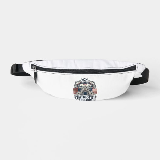Patriotische rustikale Scheunenhochzeit Bauchtasche (Vorderseite)