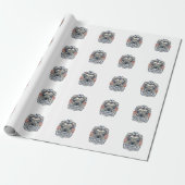 Patriotische rustikale Scheunenhochzeit Geschenkpapier (Ungerollt)