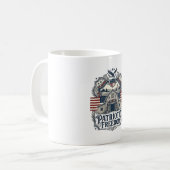 Patriotische rustikale Scheunenhochzeit  Kaffeetasse (Vorderseite Links)