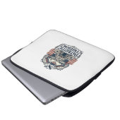 Patriotische rustikale Scheunenhochzeit Laptopschutzhülle (Vorne Knopf)