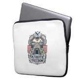 Patriotische rustikale Scheunenhochzeit Laptopschutzhülle (Vorderseite Links)