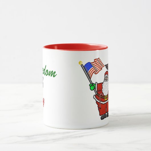 Patriotische Sankt-Flagge u. Adler-WeihnachtsTasse Tasse (Zentrum)