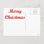 Patriotische Santa / Vintage Postkarte (Rückseite)