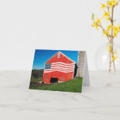 Patriotische Scheune Karte (Gelbe Blume)