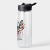 Patriotische Schmetterlinge Trinkflasche (Links)