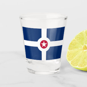 Patriotische Schnapsglas mit Flagge von